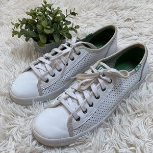 🎉2X HP🎉 Keds Kickstart Leather Sneakers 💗 White